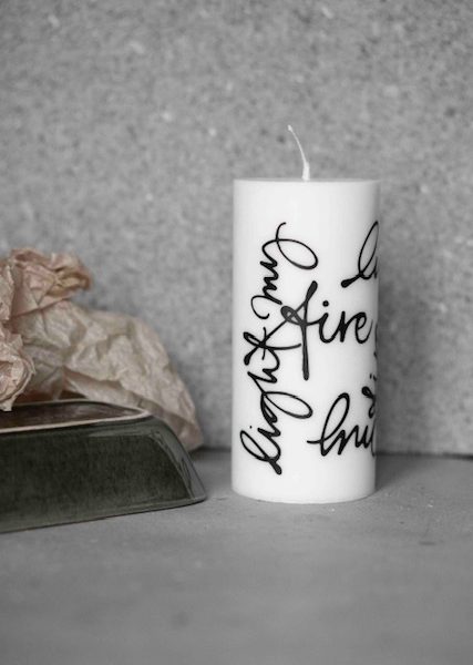 Blockljus 7x15 cm Egen Design (1-pack)