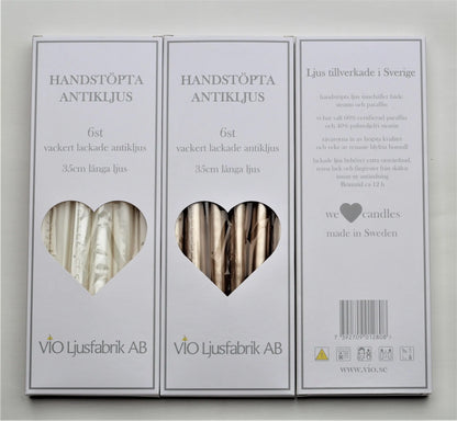 Antikljus 35 cm (6-pack) - Lack/Metall - 60kr vinst