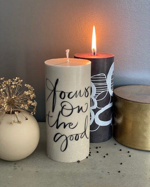 Blockljus 7x15 cm Designljus (1-pack) - 50kr vinst