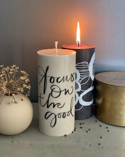 Blockljus 7x15 cm Designljus (1-pack) - 50kr vinst